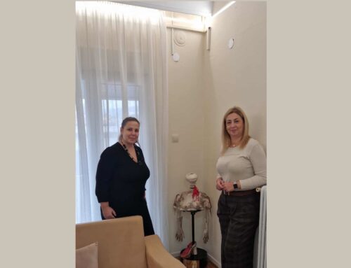 Επίσκεψη της εικαστικού Έλενας Στεργίου στον «Έρασμο»