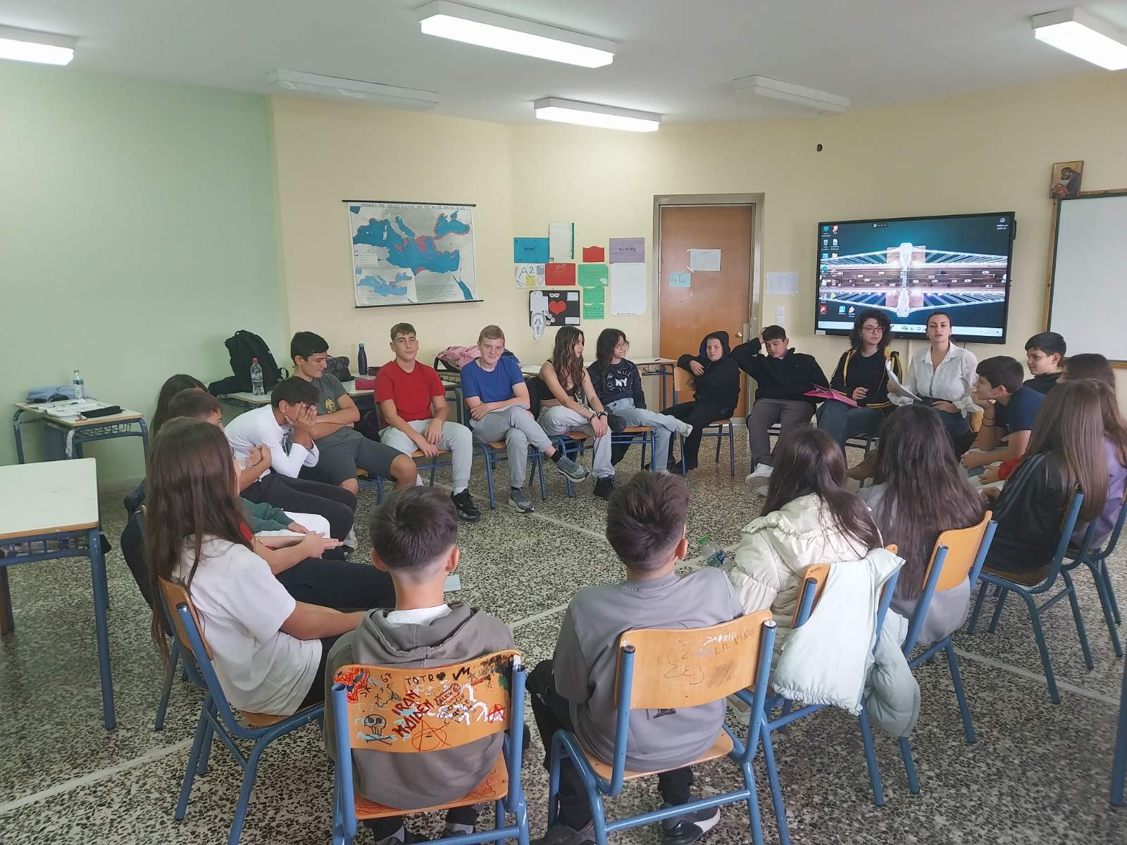 Ο “Έρασμος” στο Γυμνάσιο Επισκοπής Νάουσας